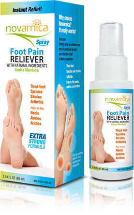 Foot Pain Reliever in Spray by Novarnica